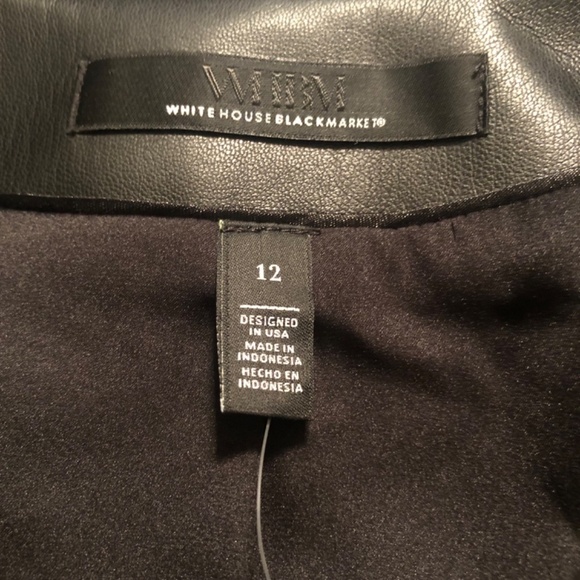 WHBM Faux Leather Moto Jacket - Picture 7 of 10